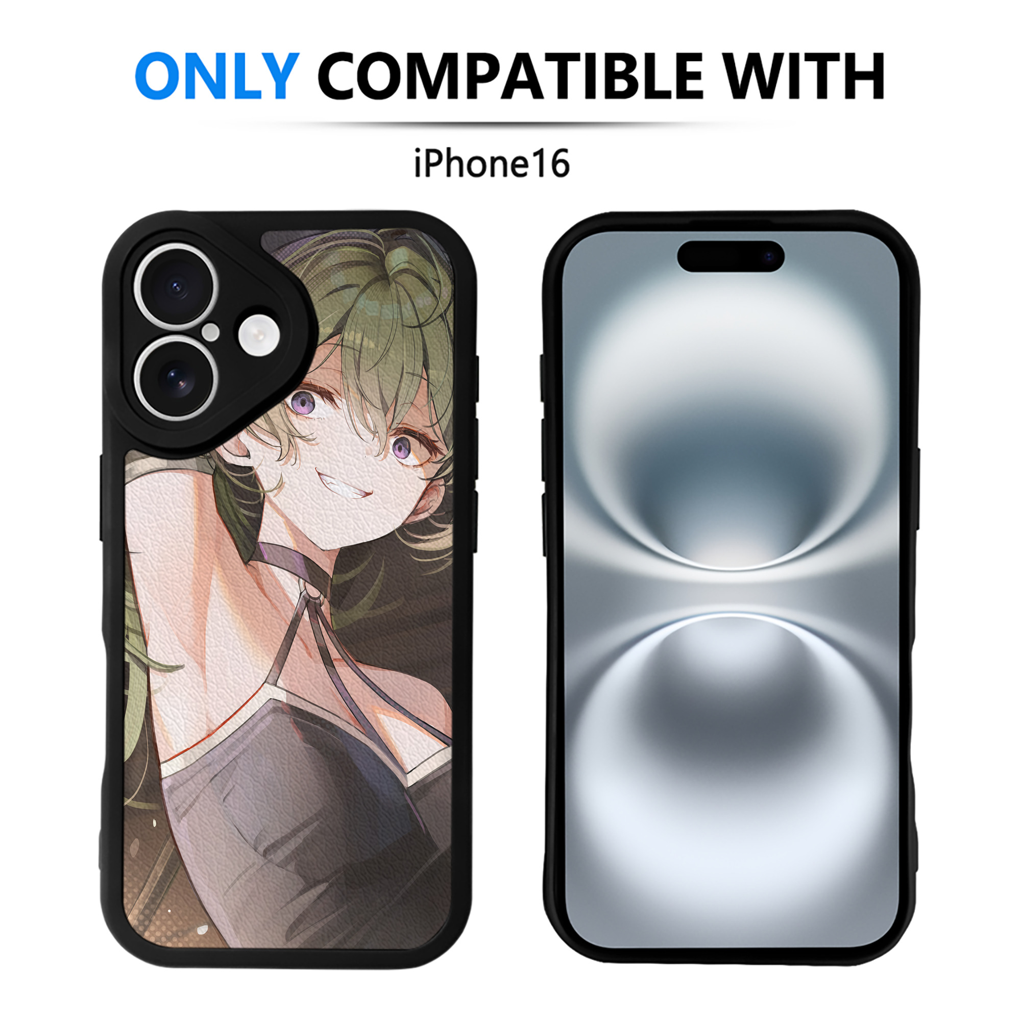 （画像用） 葬送のフリーレン Frieren 【iPhone 16シリーズ対応】シリコンスマホケース（レザー調） 材質：シリコン